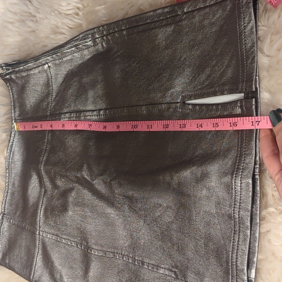 Free People coated mini skirt holding on to a dream - Picture 12 of 13